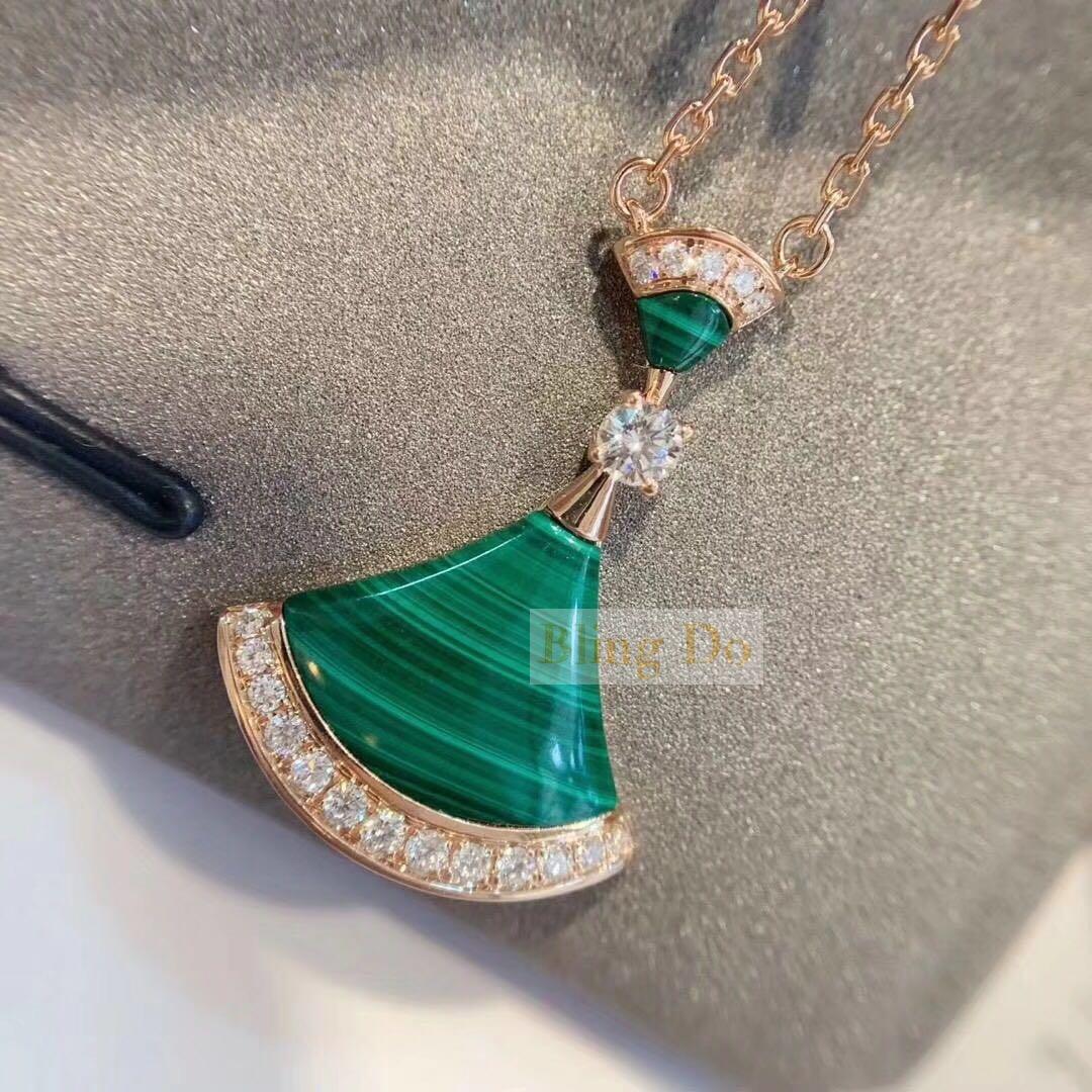 bulgari diva necklace green